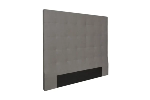 TRACY Tête de lit capitonnée en tissu GRIS 140 cm – Image 4