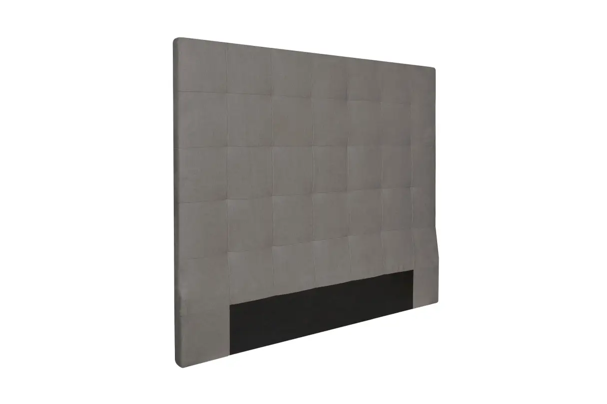 TRACY Tête de lit capitonnée en tissu GRIS 140 cm – Image 4