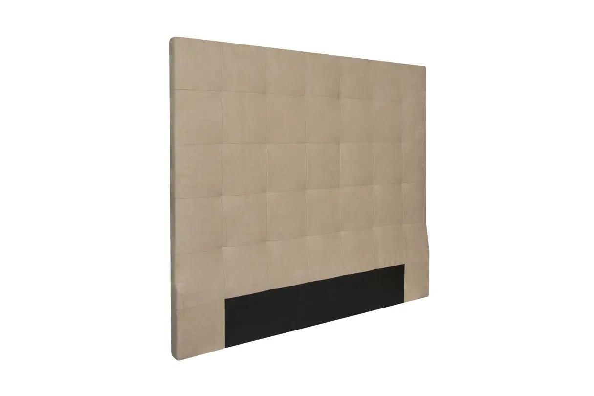 TRACY Tête de lit capitonnée en tissu beige 140 cm – Image 4