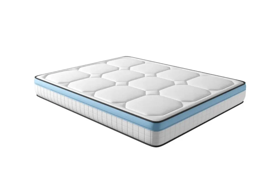 GELFRESH Matelas GELFRESH en mousse à mémoire de forme MemoryTex + mousse frozen gel - 24cm d'épaisseur  160/200 cm