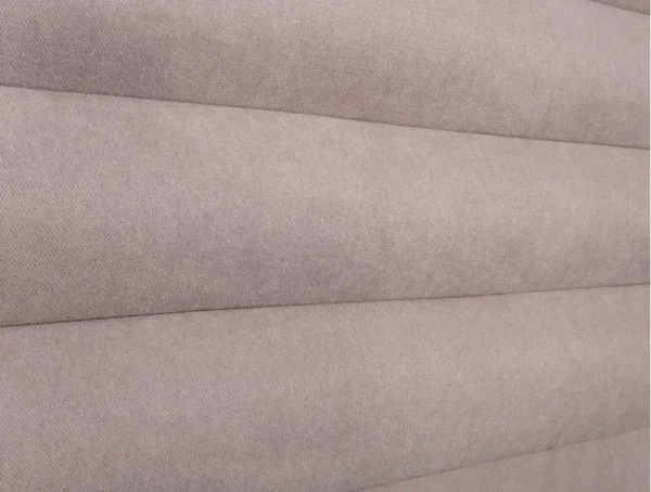 LAZARO Tête de lit aspect bombé en tissu vieux rose 160 cm – Image 5