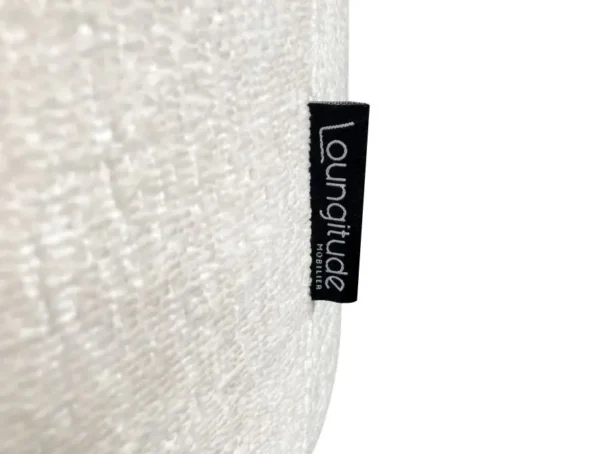 LOUISON Fauteuil en tissu bouclette BLANC – Image 5