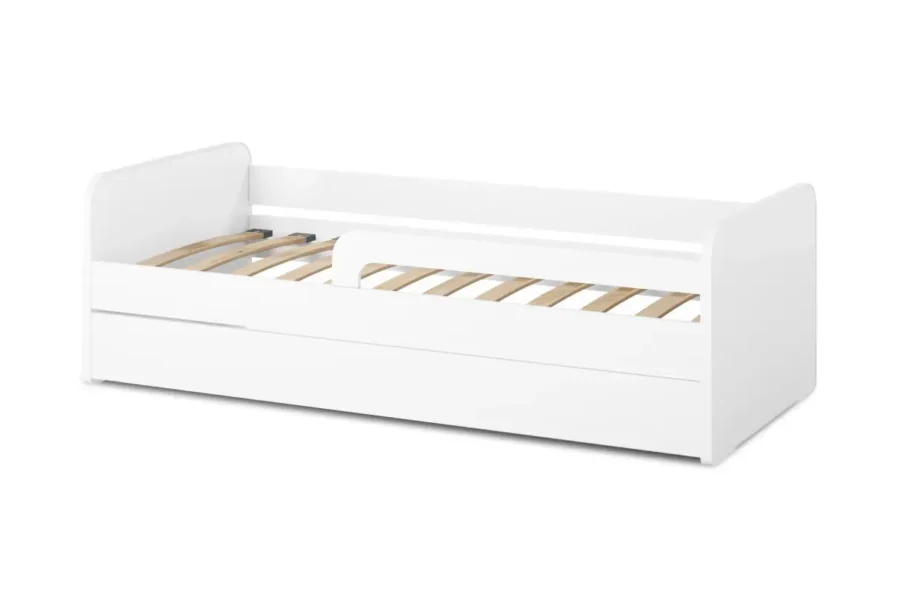 NAHLA Lit enfant en bois blanc  80/160 cm