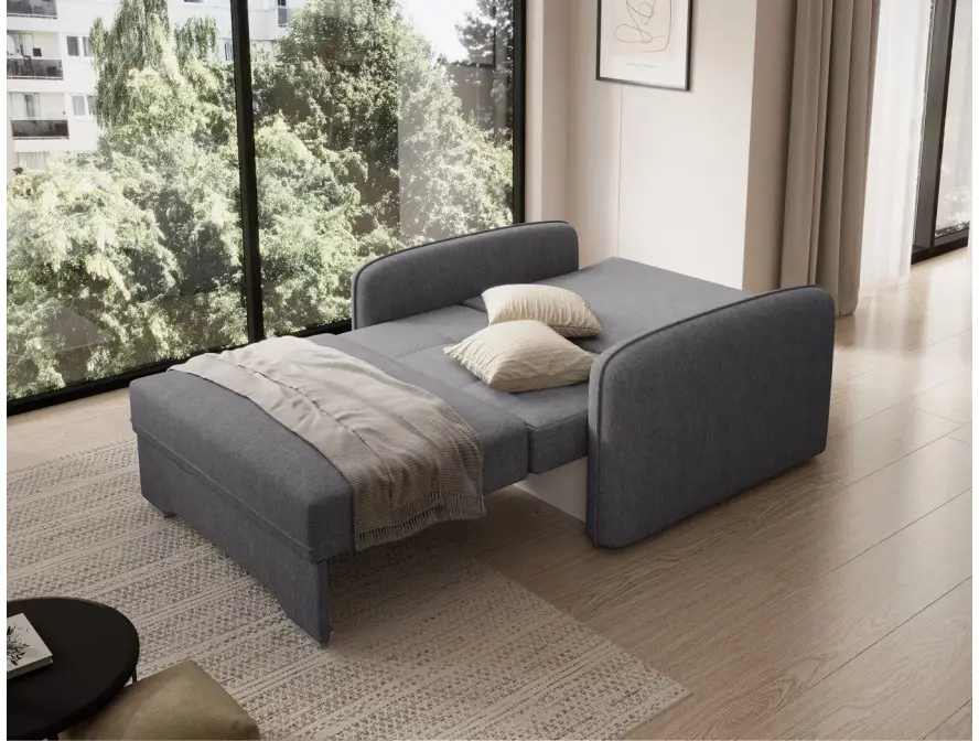 SORAYA Fauteuil convertible en tissu GRIS FONCE – Image 5