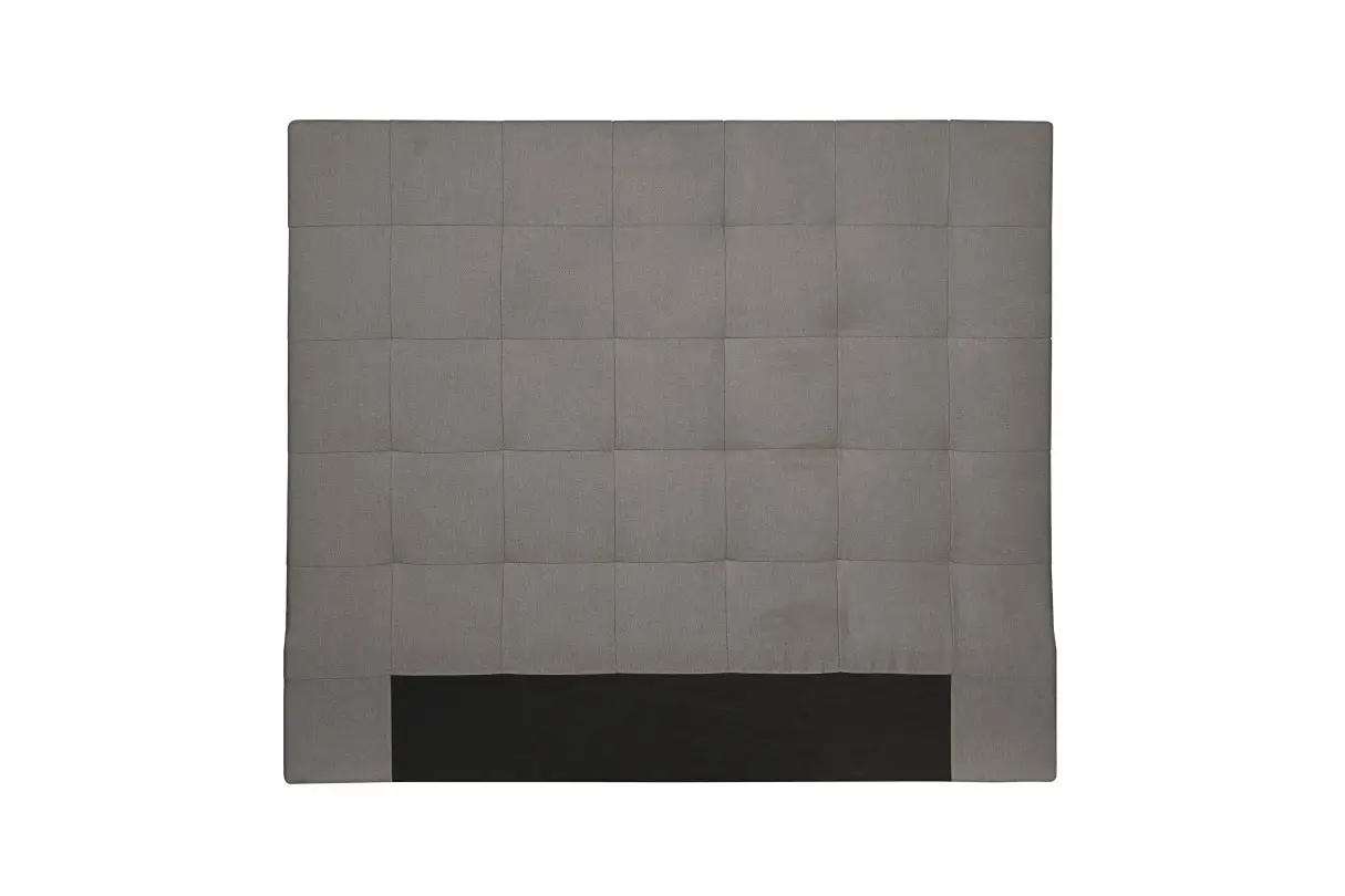 TRACY Tête de lit capitonnée en tissu gris 160 cm
