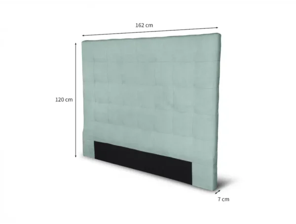TRACY Tête de lit capitonnée en tissu VERT D'EAU 160 cm – Image 7