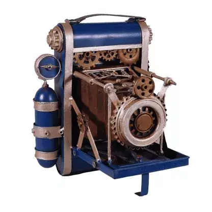 Modèle d'appareil photo rétro en métal